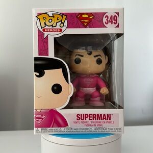 Funko Pop  ( Superman ) # 349 for Breast cancer awareness month